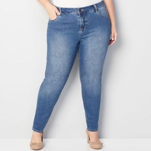 Avenue 1432 Skinny Medium Wash Plus Size Jean NWT